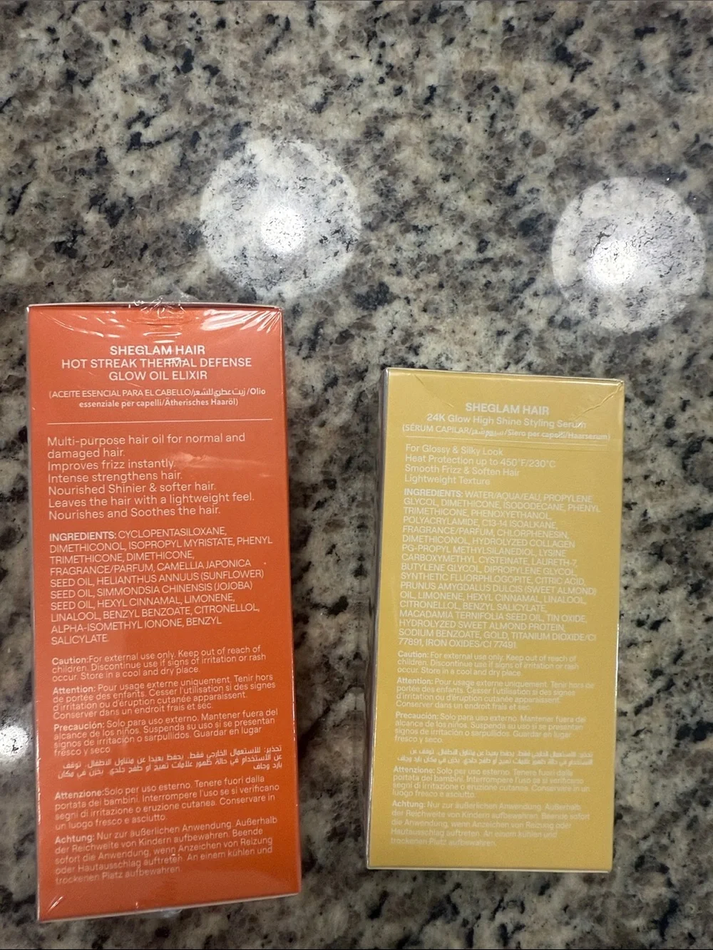 New opened, brand new, Hair serums/oils (packaged)